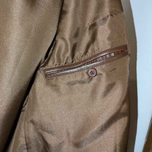 Coach Men's Brown Leather Jacket - 100% leather Size Small - Picture 10 of 10